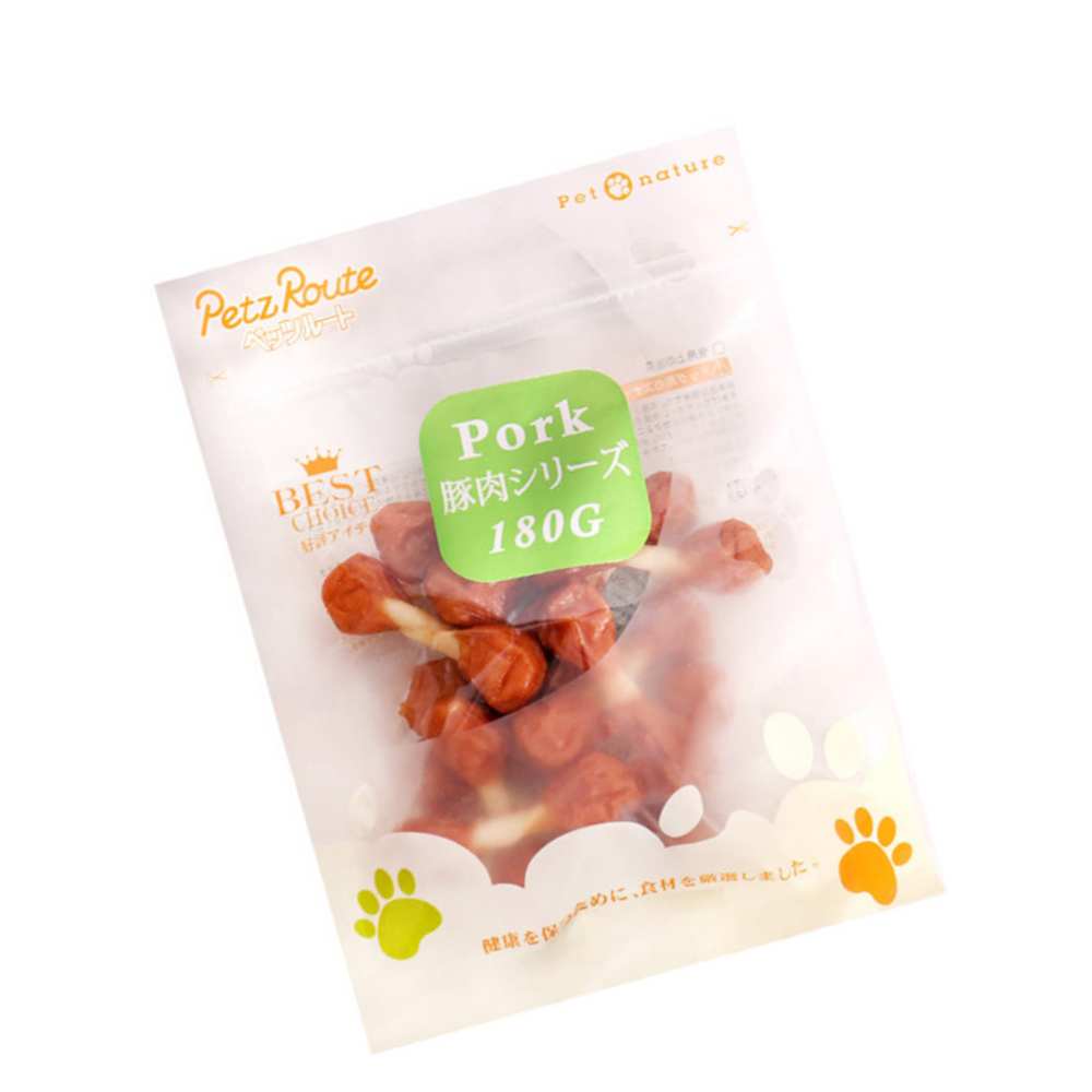 Petz Route Cemilan Anjing Piggy White Gum Stick Dumbbel (Fish Flavor)