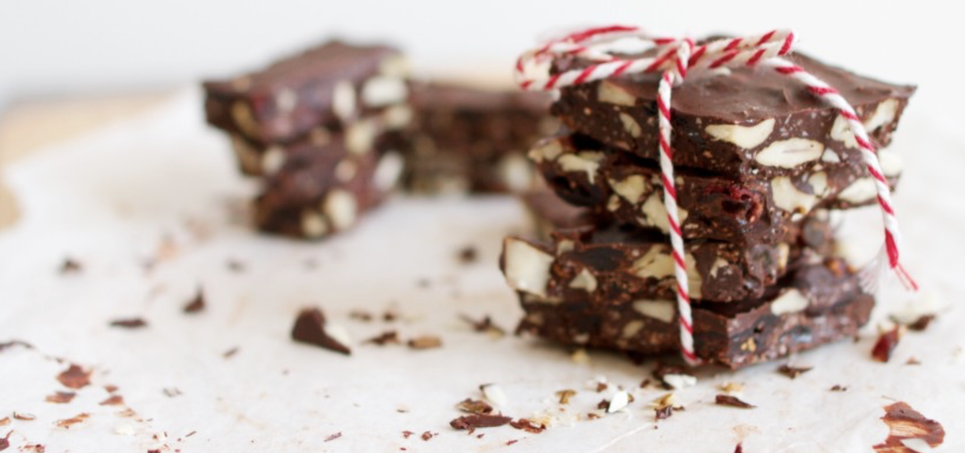 cemilan natal chocolate bark