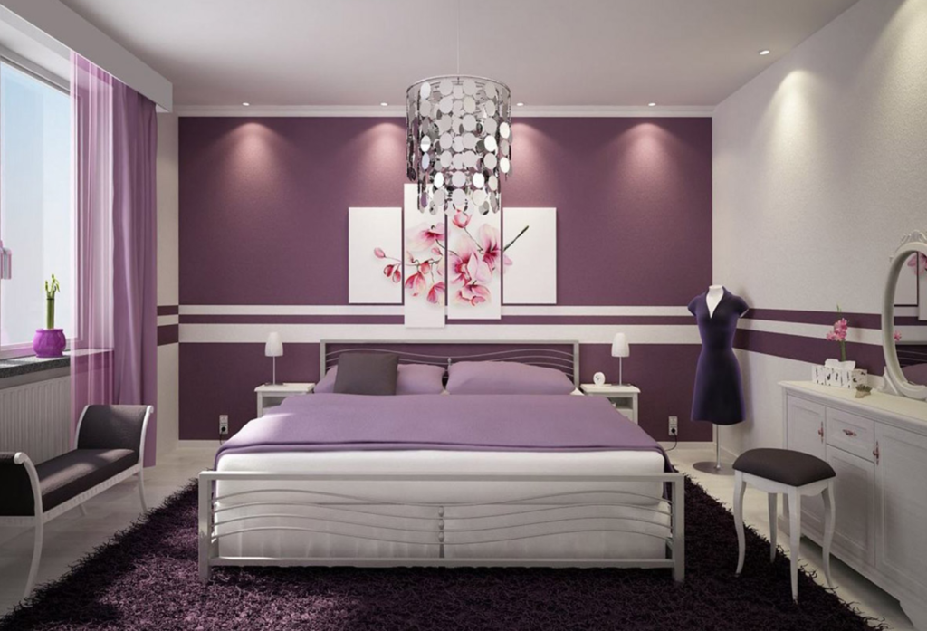 Warna cat untuk kamar ungu