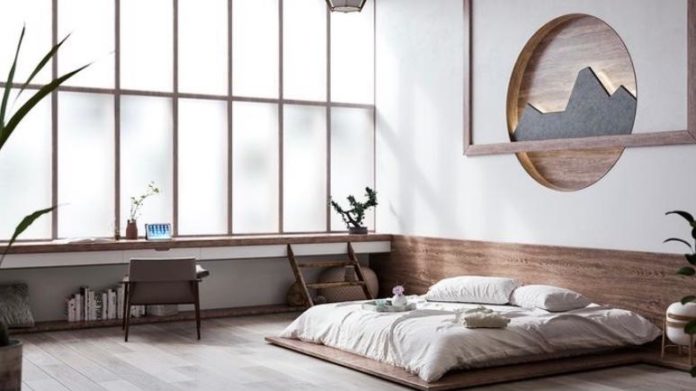 dekorasi kamar ala japandi