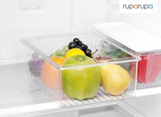 Ataru 4.6 Ltr Wadah Makanan Lemari Es Dengan Tutup - Putih