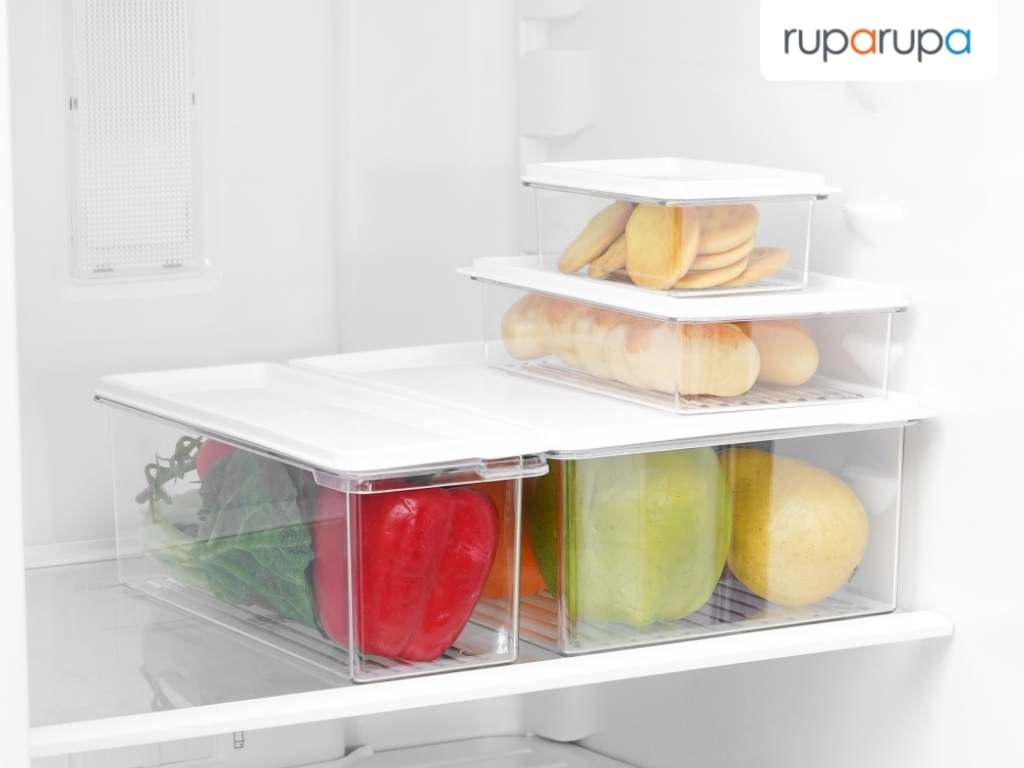 Ataru 4.6 Ltr Wadah Makanan Lemari Es Dengan Tutup