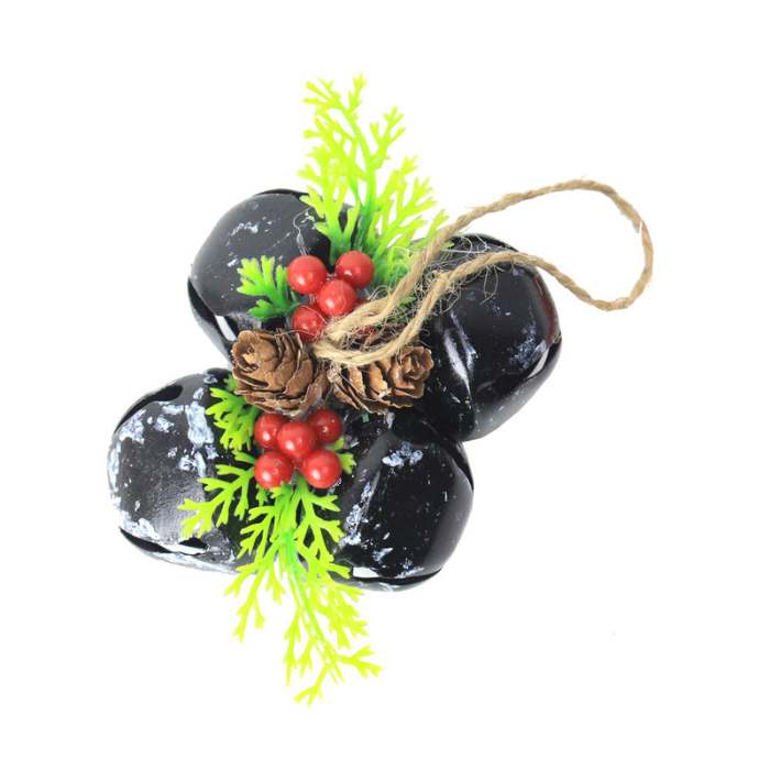 Noellle Set 4 Pcs Ornamen Natal Lonceng Christmas Grape