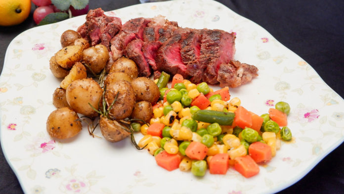 resep steak wagyu dan baby potato