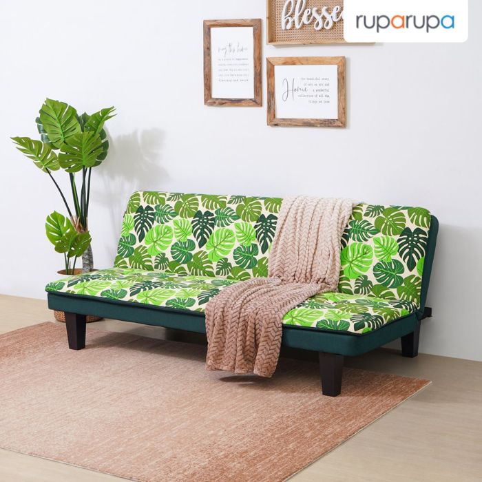 sofa tidur bercorak