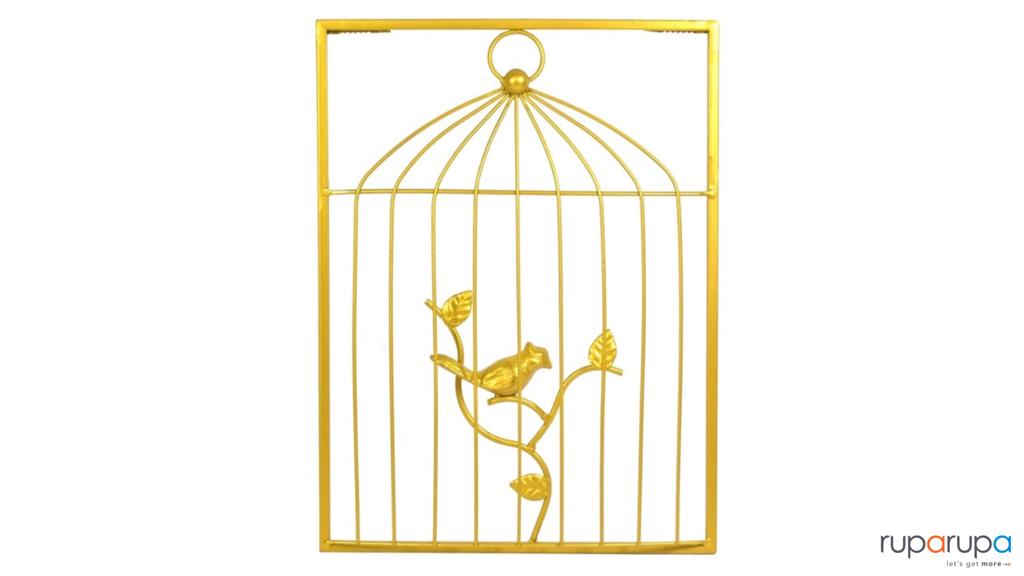 Arthome 30x40 Cm Hiasan Dinding Metal Birdcage Ii