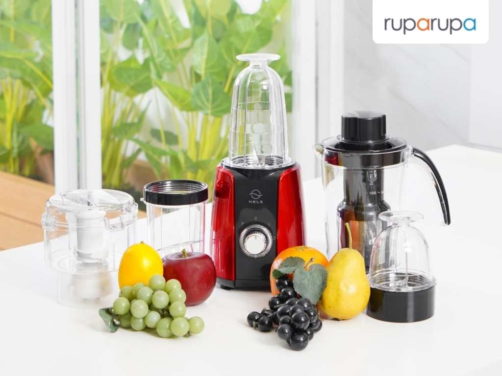 nama alat dapur dan gambarnya Kels Nova Set 6 Pcs Mini Blender - Merah