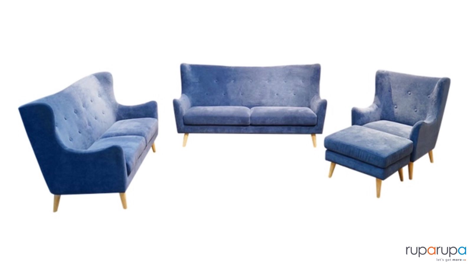 Nordia Kamma Set Sofa Fabric Holly30 - Biru