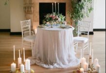 meja dinner romantis