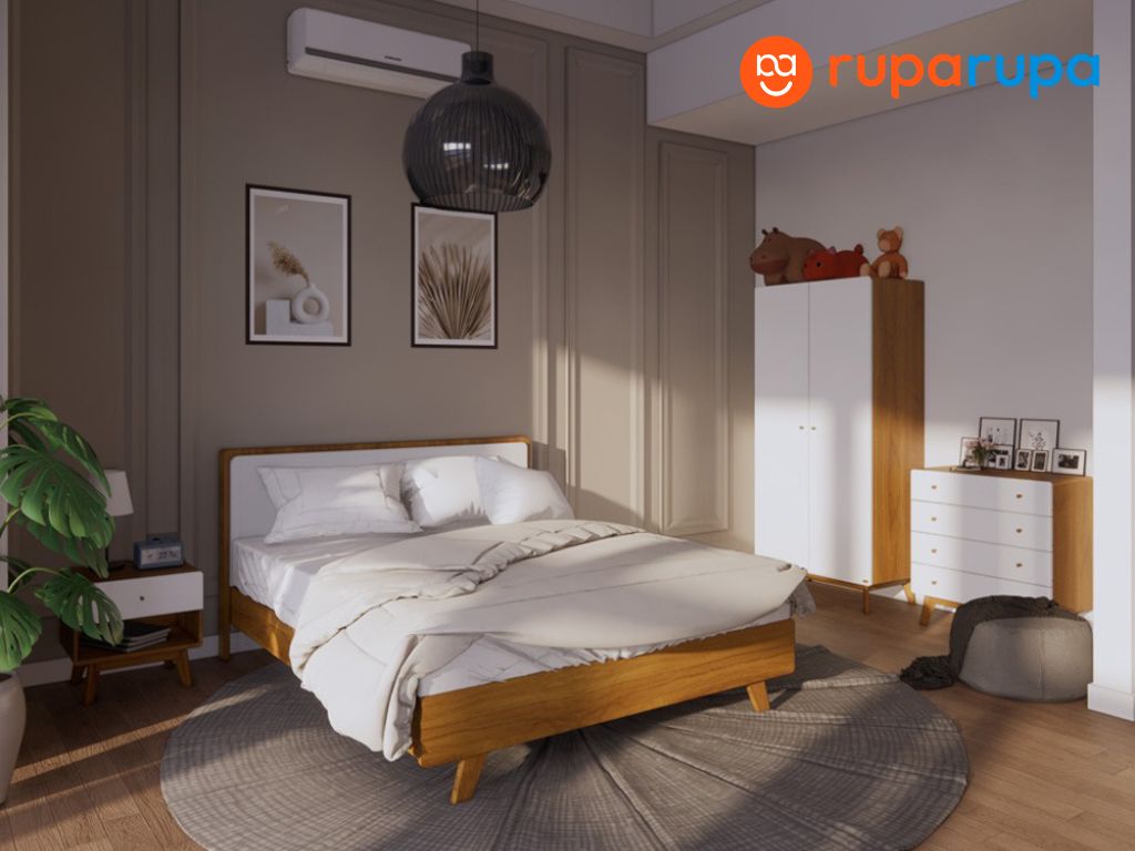 warna cat kamar tidur romantis scandinavian