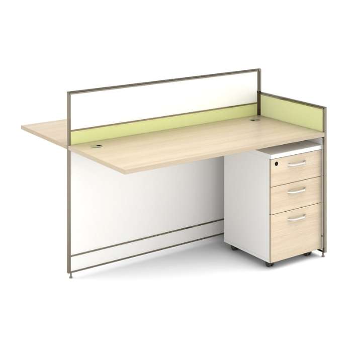 Mont Meja Kantor Ekestensi 2s - Hijau Muda