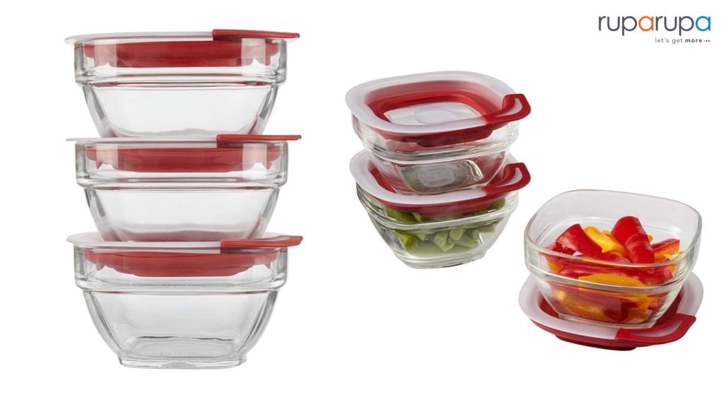 Rubbermaid 236 Ml Set 3 Pcs Efl Wadah Makanan