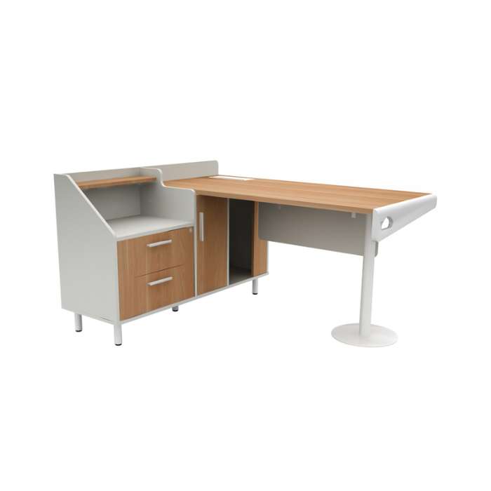 Sieben Meja Kantor 150 Cm - Cokelat