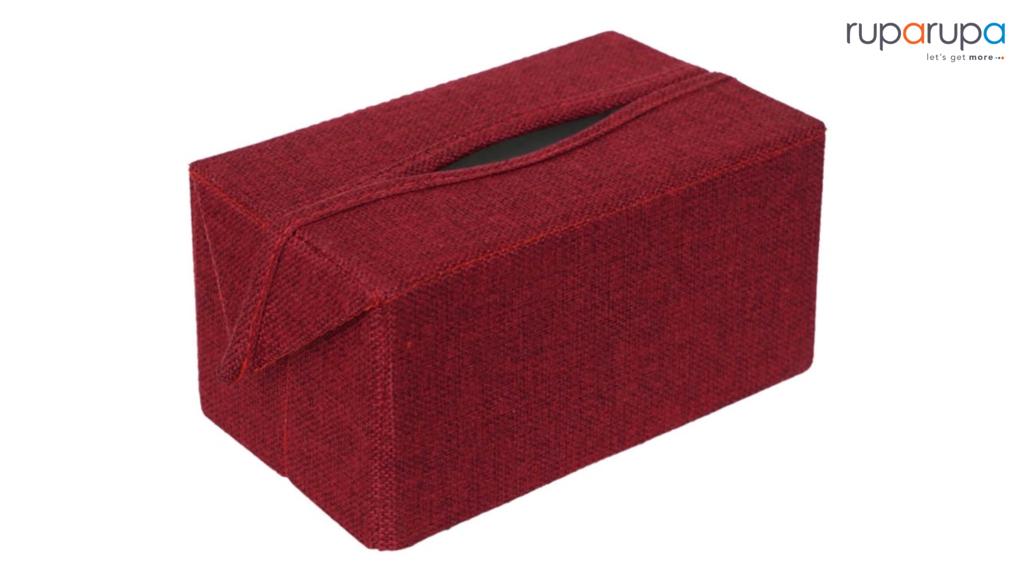 Tempat Tisu Lipat 22x12.5x11 Cm - Merah