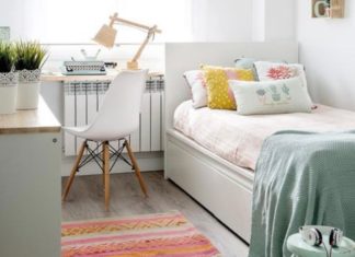 dekorasi kamar tidur sempit 3x3