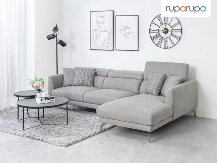 konsep ruang tamu modern