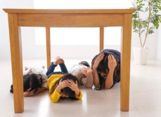 melindungi diri dari gempa