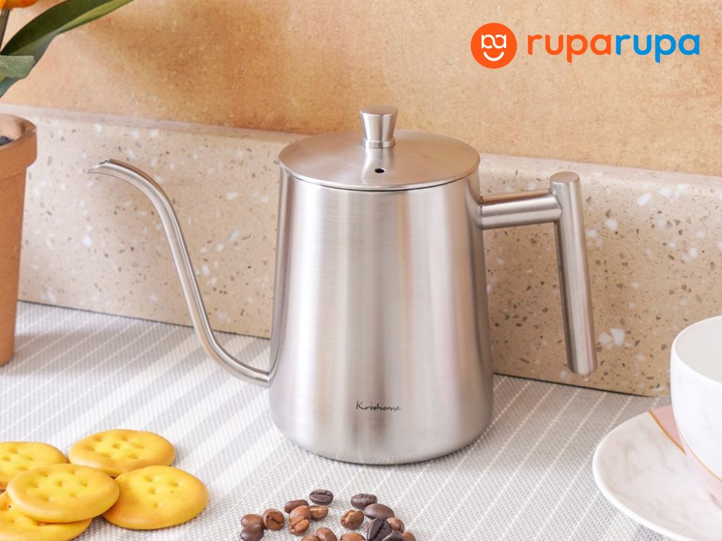 teko gooseneck pembuat kopi