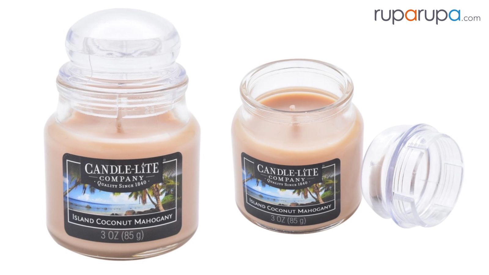 Candle Lite Candle Island Coconut Mahogany Lilin Aromaterapi 85 Gr