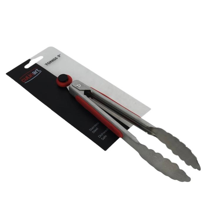 Culinart Penjepit Makanan 22.8 Cm Stainless - Merah