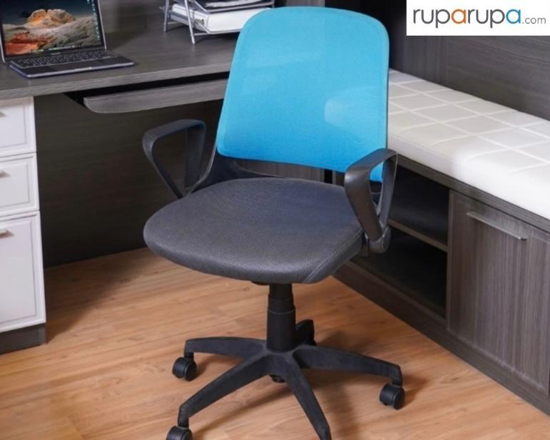 Lomo Kursi Kantor Sandaran Rendah - Biru