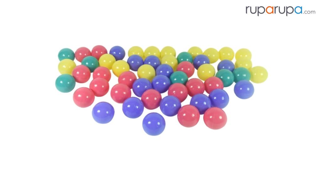 Set Bola Plastik Multi Warna 60 Pcs