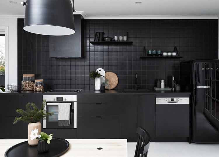 black kitchen