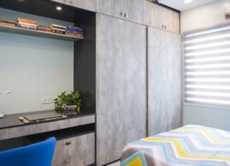 lemari pakaian pintu geser minimalis