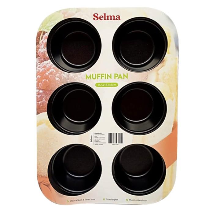 Selma Helen Loyang Kue Muffin 6 Cup