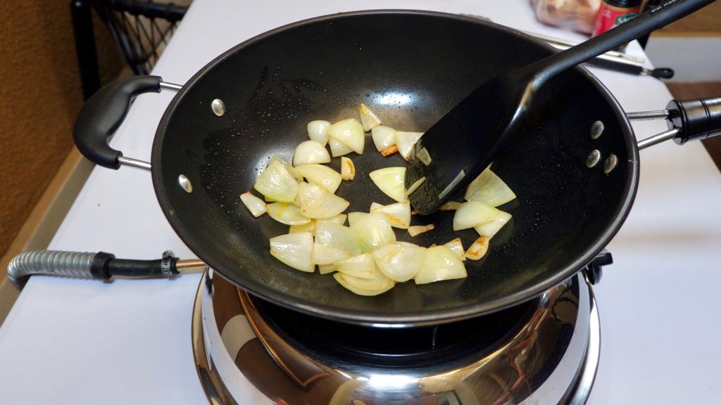 Tumis bombay sosis bakar