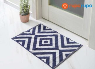Ataru 40x60 Cm Keset Kamar Mandi Katun Jq - Putih