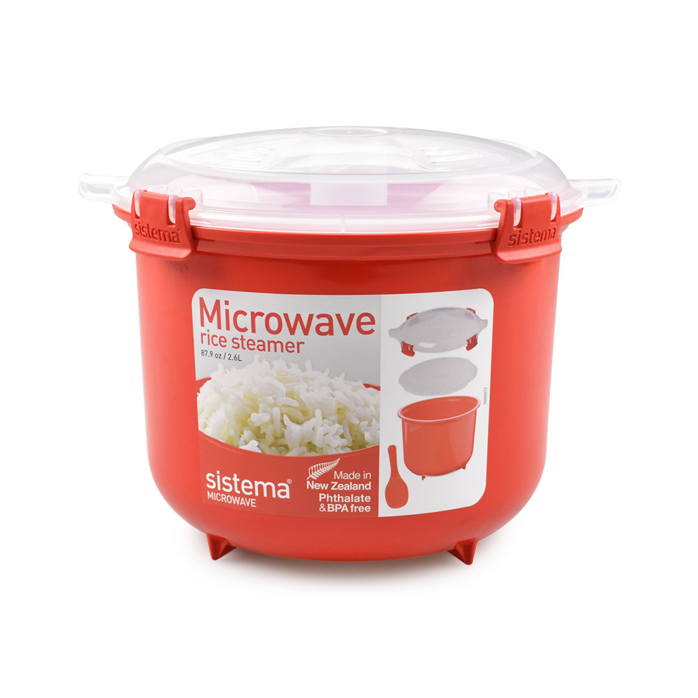 Sistema 2.6 Ltr Rice Steamer Microwave - Merah