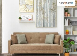 kombinasi perabot coklat