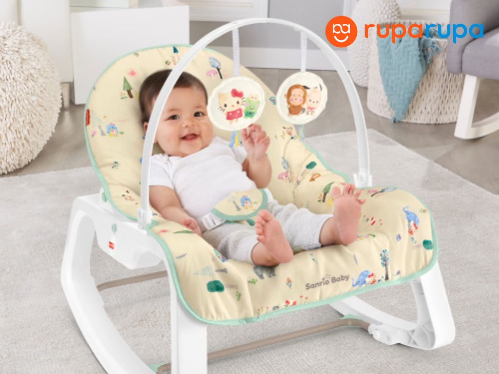 mainan bayi usia 0-3 bulan toddler rocker