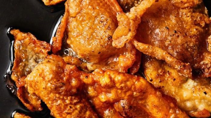 minyak kulit ayam goreng