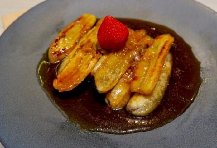 pisang bakar karamel