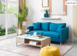 dekorasi ruang tamu meriah