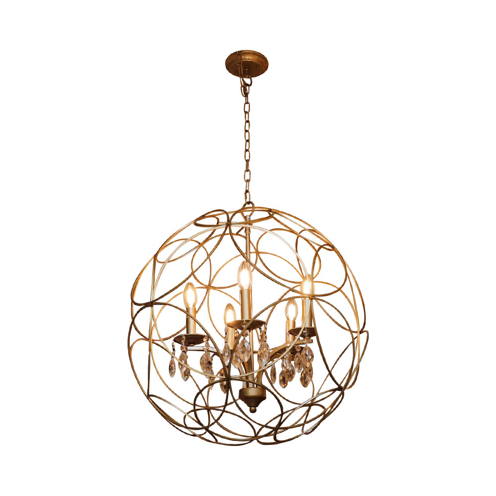 lampu gantung warna gold