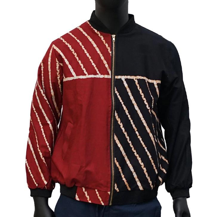Jaket Bomber Batik Cap Asmat Cap Bangreng