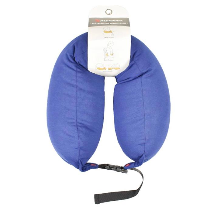 Passport Bantal Leher Multifungsi - Biru