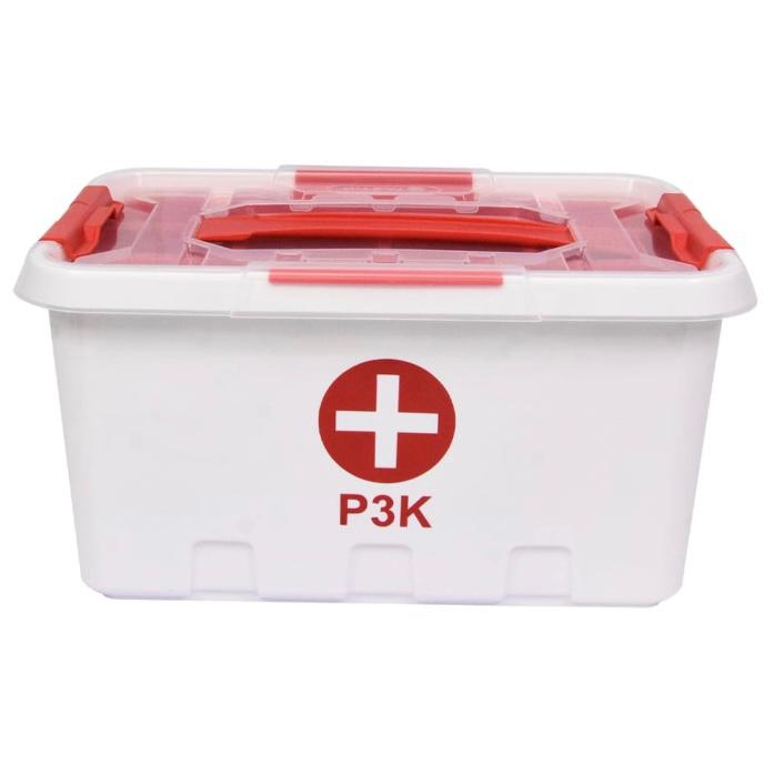 menghadapi gempa susulan Tactix Kotak P3k 6 Ltr - Merah