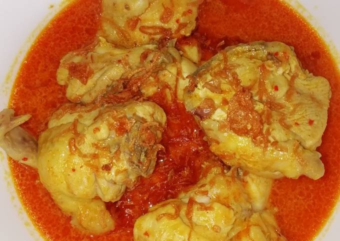 resep opor ayam lebaran kuah merah