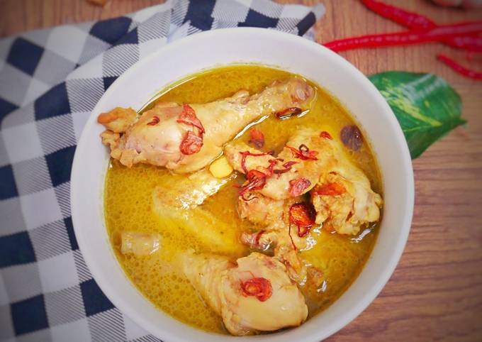 resep opor ayam lebaran tanpa santan