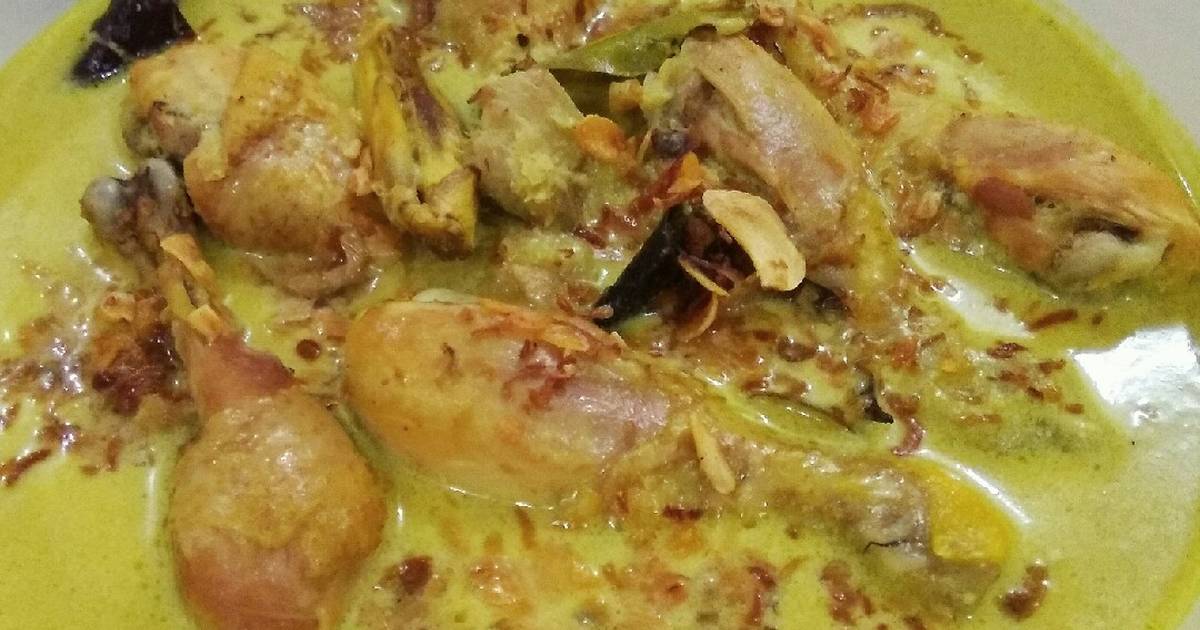 resep opor ayam lebaran kuning