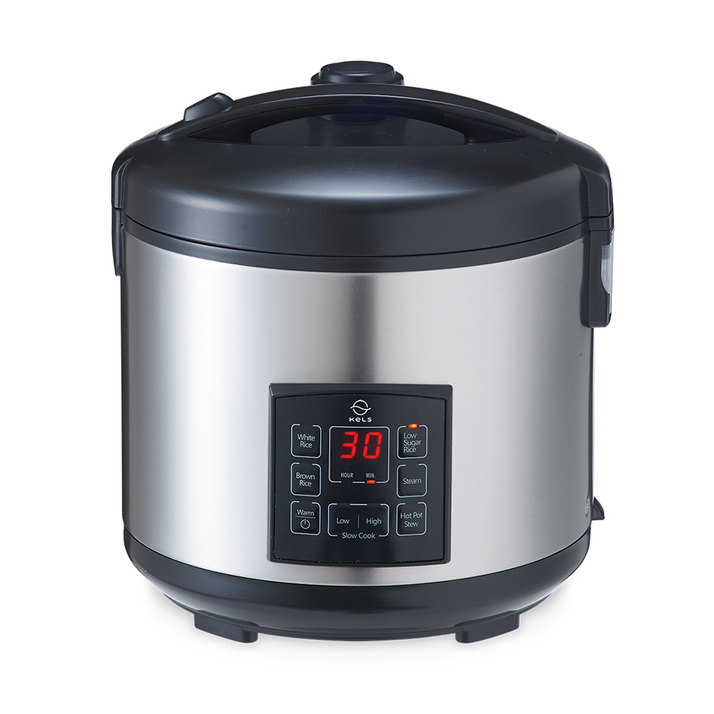 Kels 1.8 Ltr Rice Cooker Low Sugar - Silver