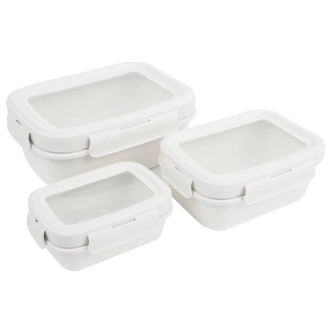 Appetite Set 3 Pcs Aria Wadah Makanan Rectangle