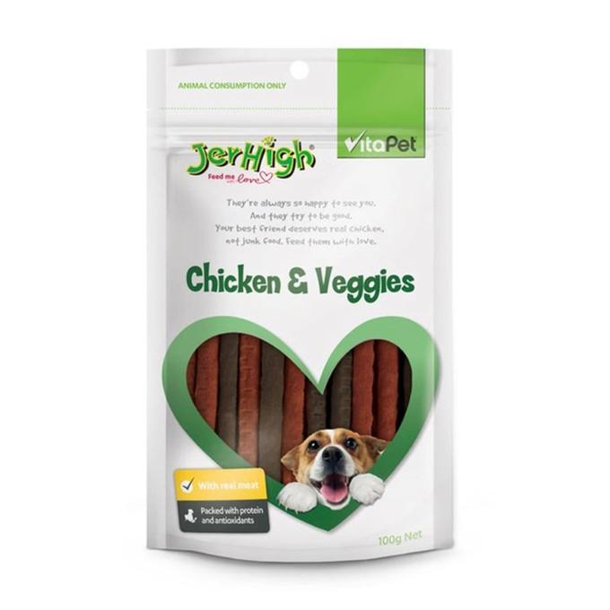 Jerhigh Makanan Anjing Chicken And Veggies 100 Gr