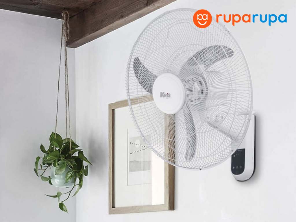 Kris Kipas Angin Dinding Dengan Remote 15493 - Putih