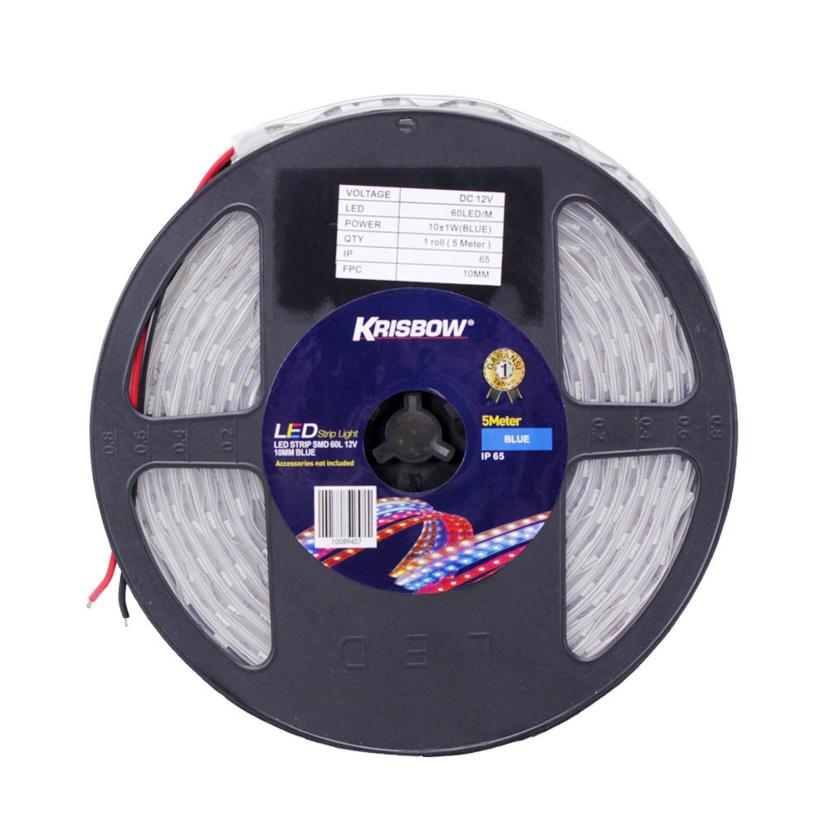 Krisbow Lampu Led Strip 12v 5 Mtr - Biru