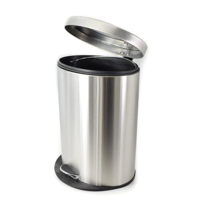 Tempat Sampah 20 Ltr Stainless Oval